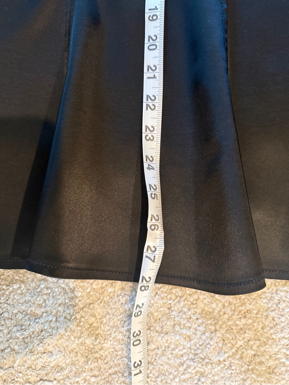 Women's Black Midi Skirt - Picture 5 of 8